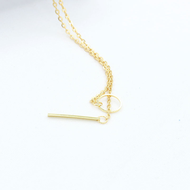 fashion geometric alloy plating women's necklace