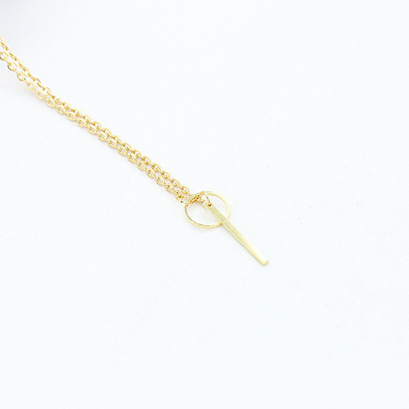 fashion geometric alloy plating women's necklace