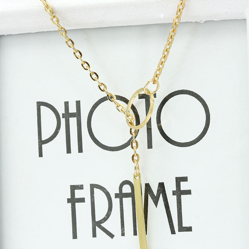fashion geometric alloy plating women's necklace