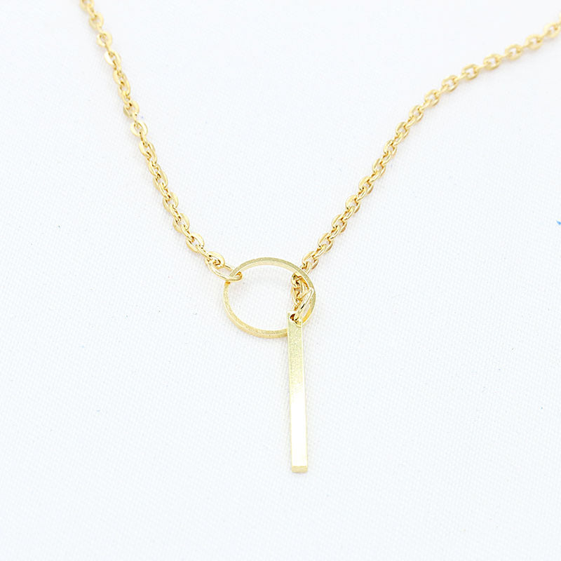 fashion geometric alloy plating women's necklace