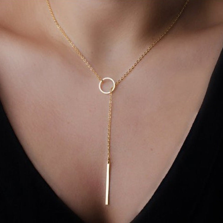 fashion geometric alloy plating women's necklace